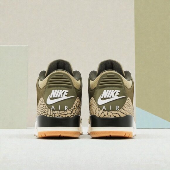 Air Jordan 3 Retro \'Family Affair\' Mens Retro Basketball Olive/Sail DN3707 202